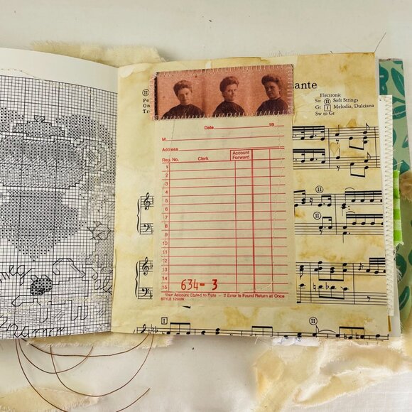 Handmade Junk Journal Hard Custom Game Board Cover Includes Removable Ephemera u - Picture 16 of 16